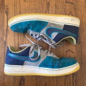 nike air force 1 low grey teal